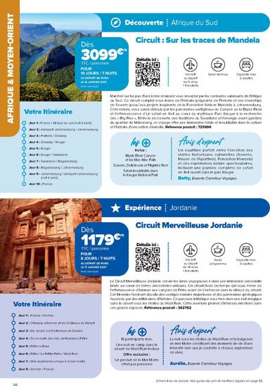Catalogue Carrefour - Carrefour - Séjours & Circuits valable dès le 14/08 au 31/03 - page 26