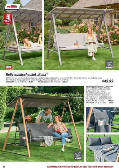 Prospekt toom - Toom - Gartenmöbel & Solar-Leuchten gültig ab 01.03. bis 31.12. - seite 80