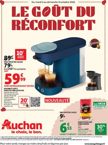 Catalogue Auchan - Auchan - Café, automne hypers valable dès le 06/10 au 18/10 - page 1