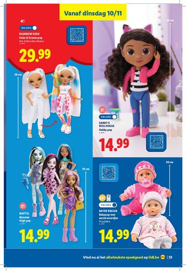 Folder Lidl - Lidl - Speelgoedboekje van 21/10 tot 24/11 - side 33