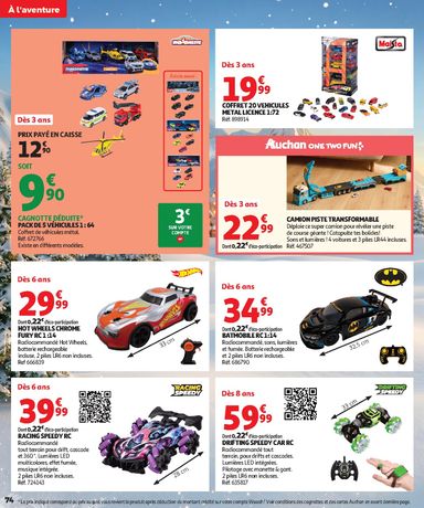 Catalogue Auchan - Auchan - Jouets de Noël valable dès le 16/10 au 06/12 - page 74