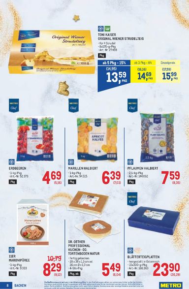 METRO-Flugblatt - Metro - Backen Spezial gültig ab 15.10. bis 25.11. - seite 8