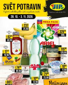 JIP - Svět potravin - Brno, Ostrava - Hrabová, Praha - Bořanovice, Jilemnice, Karlovy Vary, Olomouc, Pardubice, Zlín, Polička