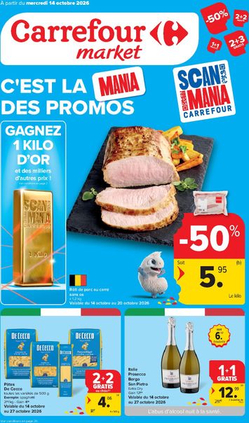Folder Carrefour - Carrefour - Market van 14/10 tot 20/10 - side 1