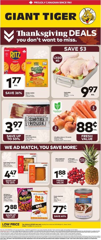 Flyer Giant Tiger - Giant Tiger valid since 10-07 until 10-13 - page 1
