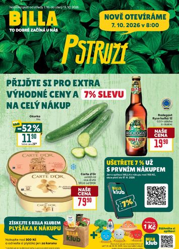 Leták Billa - Billa - Pstruží od 07.10. do 13.10. - strana 1
