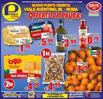 Volantino Pewex - Pewex City - Viale Aventino, Roma valido dal 23/10 al 03/11 - pagina 1