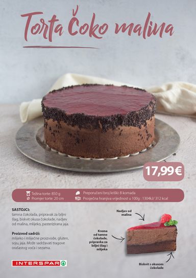 Katalog SPAR - SPAR - Torte vrijedi od 19.01. do 31.12. - stranica 6