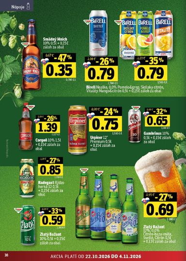 Leták FRESH - Fresh Východné Slovensko od 22.10. do 04.11. - strana 38