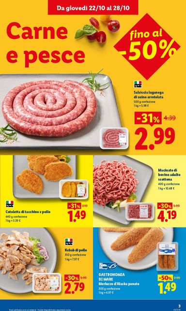 Volantino Lidl - Lidl - Nuova apertura Arezzo valido dal 22/10 al 28/10 - pagina 3