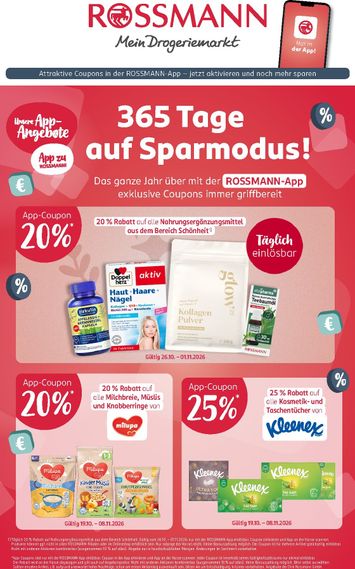 Prospekt Rossmann - ROSSMANN - App-Coupon gültig ab 19.10. bis 08.11. - seite 1