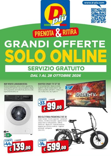 Volantino DPiù - DPiù - Solo Online valido dal 01/10 al 28/10 - pagina 1