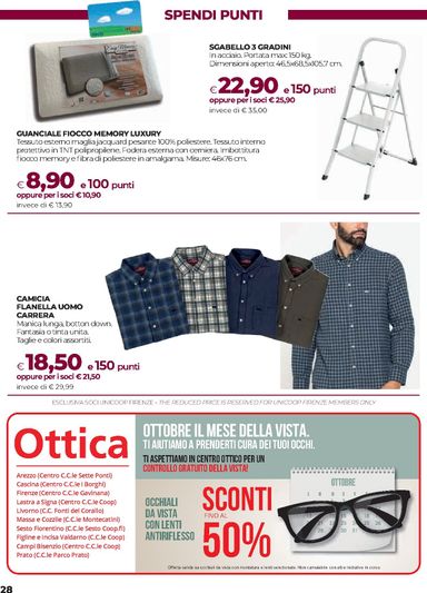 Volantino Coop Firenze - Coop Firenze - Il tuo supermercato valido dal 22/10 al 04/11 - pagina 28