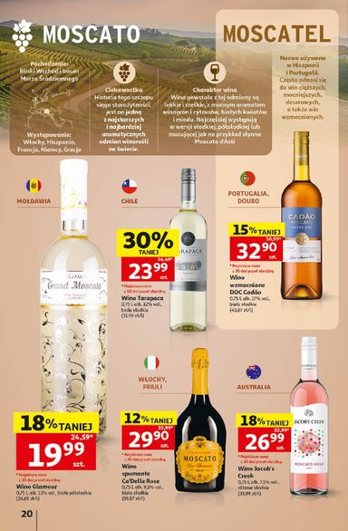 Leták Auchan Poľsko - Hipermarket Auchan Poľsko - Katalog Wino od 05.10. do 31.10. - strana 20