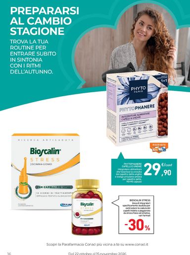 Volantino Spazio Conad - Spazio Conad - Scelte di Benessere valido dal 21/10 al 15/11 - pagina 16