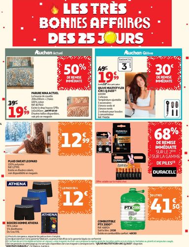 Catalogue Auchan - Auchan - 25 jours 2 hypers - Hypermarché valable dès le 03/11 au 08/11 - page 4
