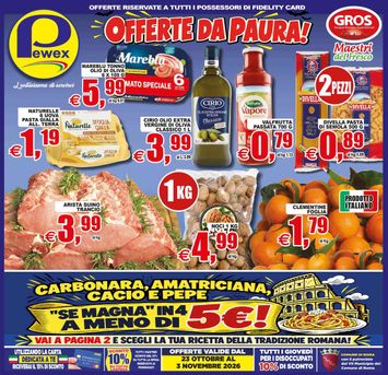 Volantino Pewex - Pewex valido dal 23/10 al 03/11 - pagina 1