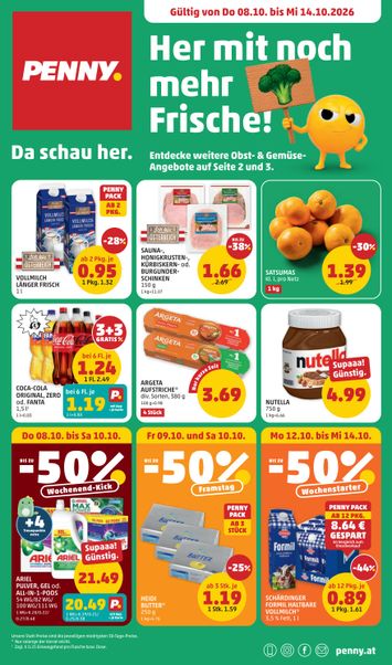 PENNY-Flugblatt - PENNY gültig ab 08.10. bis 14.10. - seite 1