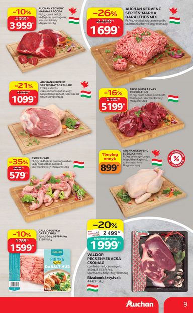 Akciós újság Auchan - Auchan Hipermarket érvényes 10.22.-tól 10.28.-ig - 9 oldal