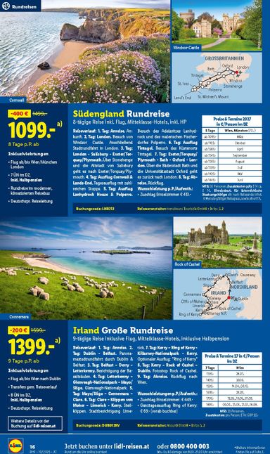 Lidl-Flugblatt - Lidl - Oktober Reise-Highlights gültig ab 30.09. bis 31.10. - seite 16