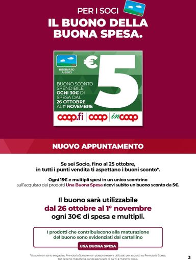 Volantino Coop Firenze - Coop Firenze - Vicino a Te valido dal 29/10 al 11/11 - pagina 3