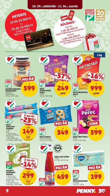 Akciós újság PENNY - PENNY érvényes 10.29.-tól 11.04.-ig - 11 oldal