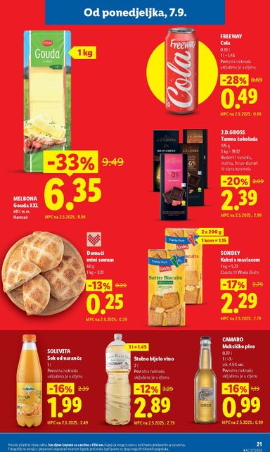 Katalog Lidl - Lidl - Svaki tjedan trajno snižene cijene vrijedi od 05.10. do 31.10. - stranica 21