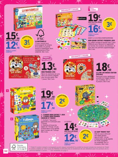 Catalogue E.Leclerc - E.Leclerc - Jouets valable dès le 13/10 au 05/12 - page 102