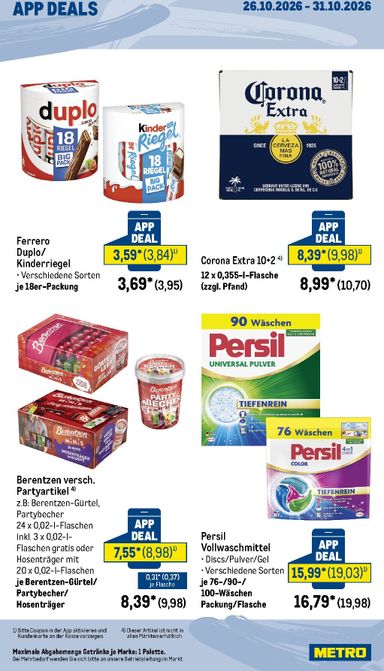 Prospekt METRO - Metro - App Deals gültig ab 26.10. bis 31.10. - seite 2
