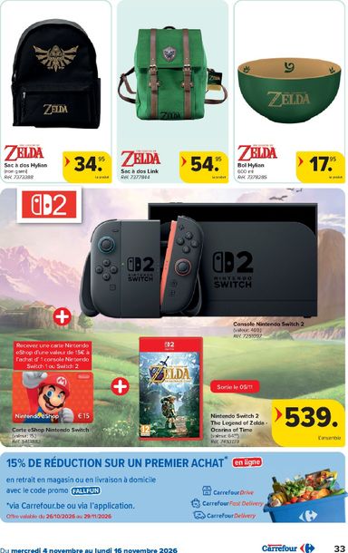 Folder Carrefour - Carrefour Hypermarchés van 04/11 tot 16/11 - side 33