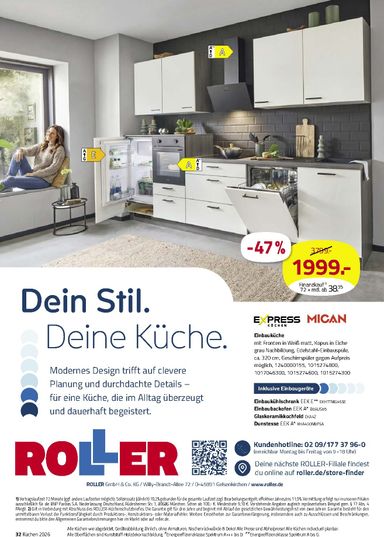 Prospekt ROLLER - ROLLER - Küchen gültig ab 23.03. bis 28.11. - seite 17