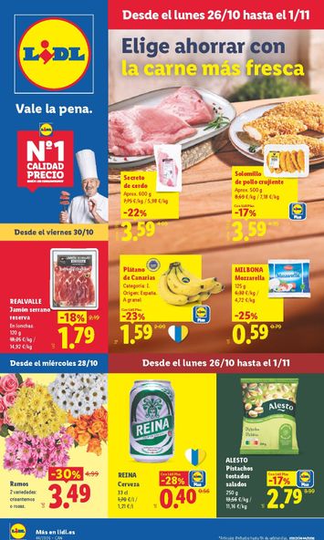 Folleto Lidl - Lidl - Islas Canarias del 26/10 al 01/11 - página 1