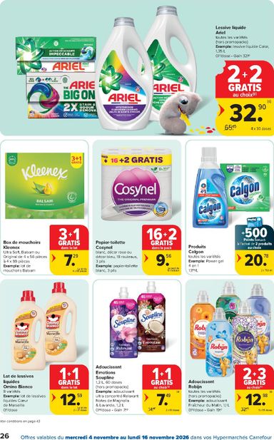 Folder Carrefour - Carrefour Hypermarchés van 04/11 tot 16/11 - side 26