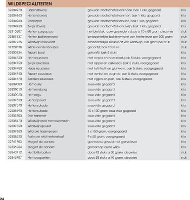 Folder Hanos - HANOS - Wildbrochure van 06-09 tot 31-12 - side 24