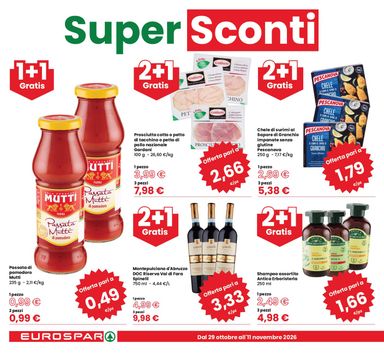 Volantino Eurospar - Eurospar valido dal 29/10 al 11/11 - pagina 2