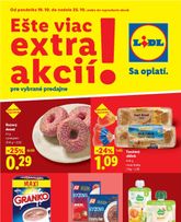 Lidl - Ešte viac extra akcií platný od pondelka 19.10.2026