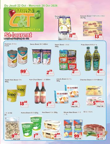 Flyer Marché C&T - Marché C&T - St-Laurent valid since 10-22 until 10-28 - page 1