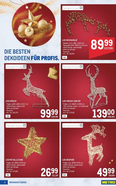 METRO-Flugblatt - Metro - Weihnachtsdeko gültig ab 15.10. bis 24.12. - seite 2