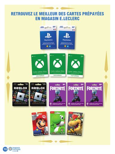 Catalogue E.Leclerc - E.Leclerc - Le guide jeu vidéo valable dès le 20/10 au 07/11 - page 10