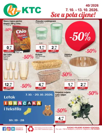 Katalog KTC - KTC - Sve u pola cijene vrijedi od 07.10. do 13.10. - stranica 1