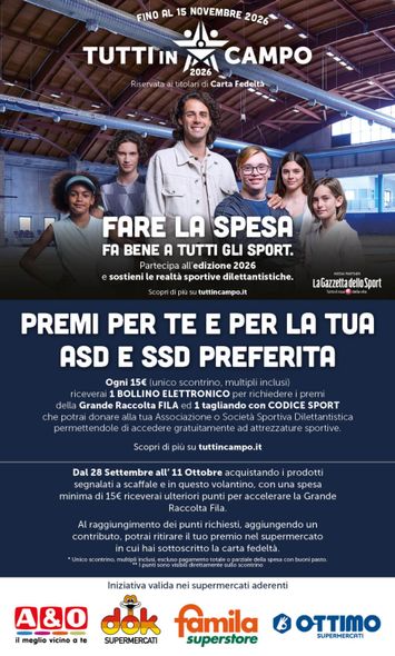Volantino DOK - DOK - Tutti in campo valido dal 28/09 al 11/10 - pagina 1