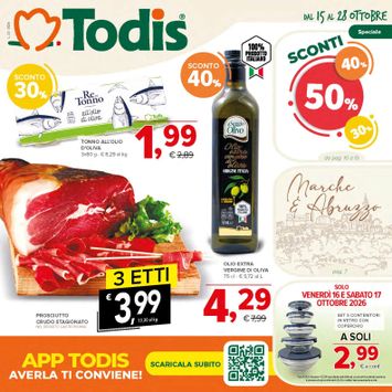 Volantino Todis - Todis valido dal 15/10 al 28/10 - pagina 1