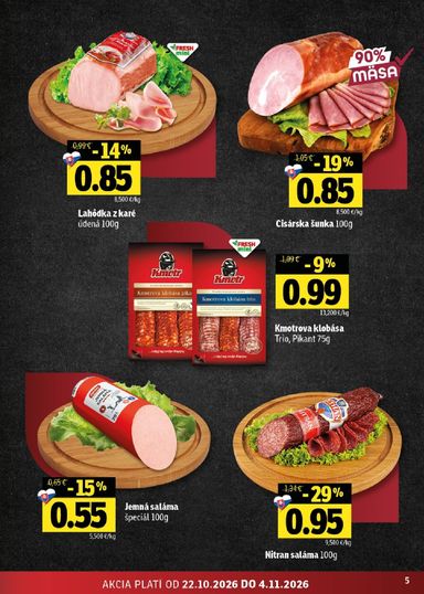 Leták FRESH - Fresh Východné Slovensko od 22.10. do 04.11. - strana 5