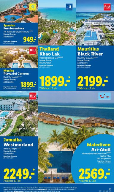 Lidl-Flugblatt - Lidl - Reise-Highlights gültig ab 14.10. bis 15.11. - seite 9