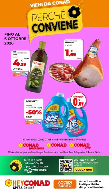 Volantino Conad City - Conad City - Perché Conviene valido dal 01/10 al 06/10 - pagina 1