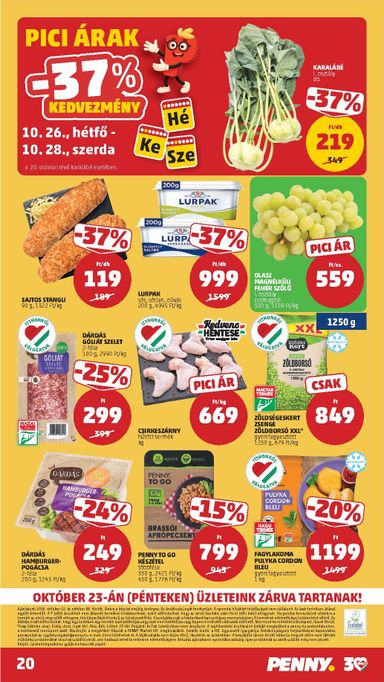 Akciós újság PENNY - PENNY érvényes 10.22.-tól 10.28.-ig - 24 oldal