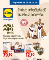 Lidl - Max & Mila's World platný od pondělí 12.10.2026