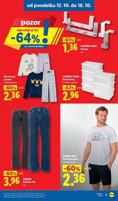 Leták Lidl - Lidl - Ešte viac extra akcií od 12.10. do 18.10. - strana 5