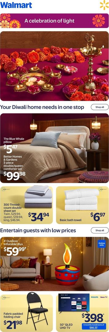 Flyer Walmart - Walmart - Diwali valid since 10-15 until 11-11 - page 1
