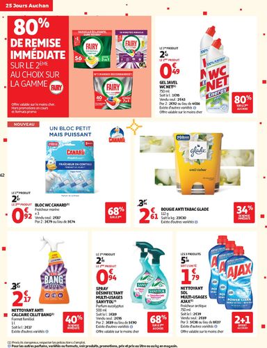 Catalogue Auchan - Auchan - 25 jours 2 hypers - Hypermarché valable dès le 03/11 au 08/11 - page 62